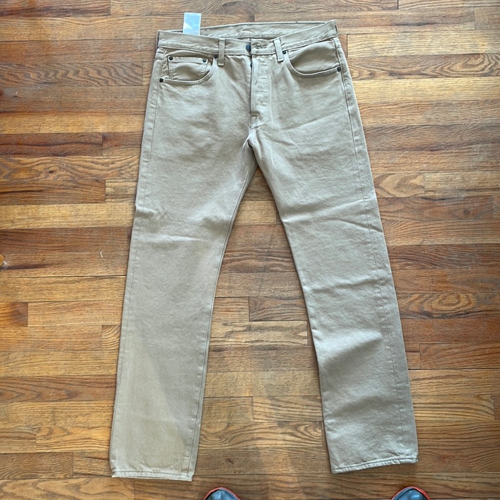 Levi 501 - khaki 32 x 32 - never worn